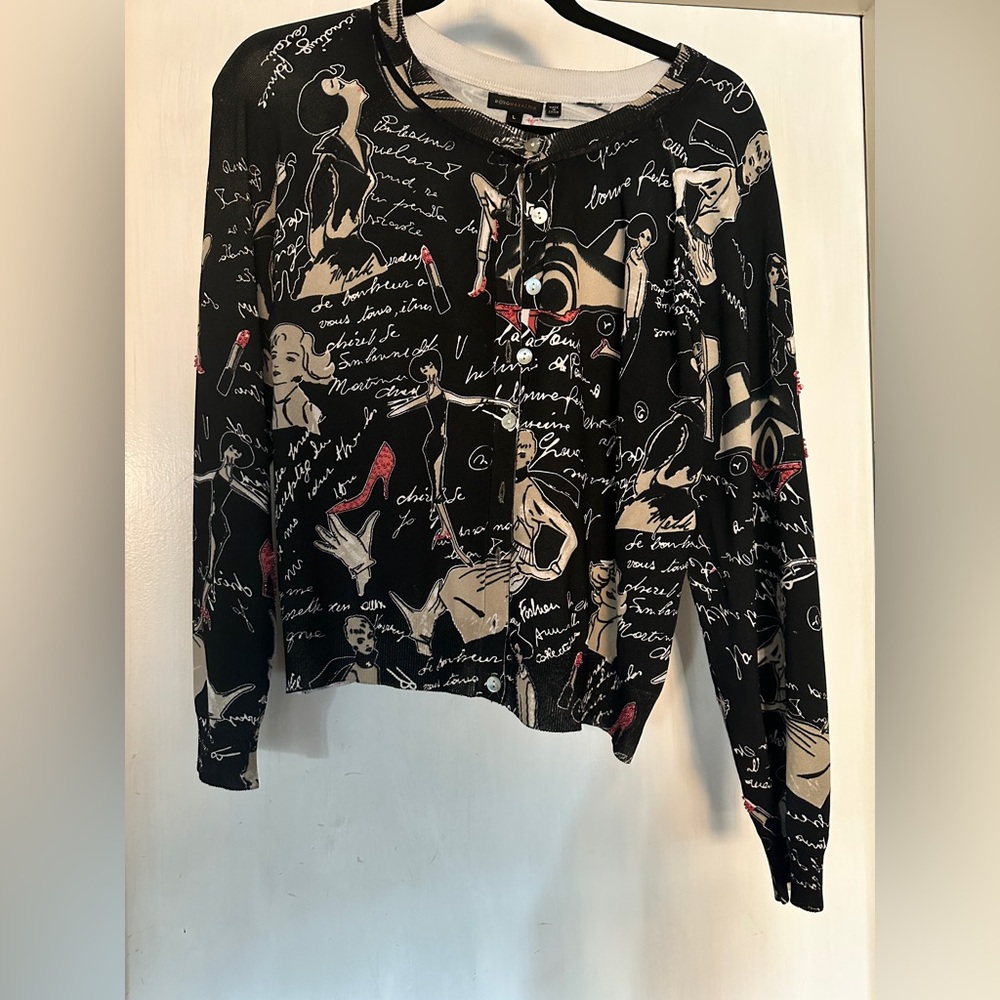BCBGMAXAZRIA
Embellished Graphic Print Women's Sweater